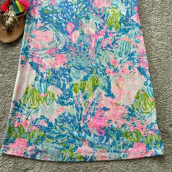 Lilly Pulitzer Rose Shift Dress Bali Blue Once Upon A Tide - Picture 4 of 7
